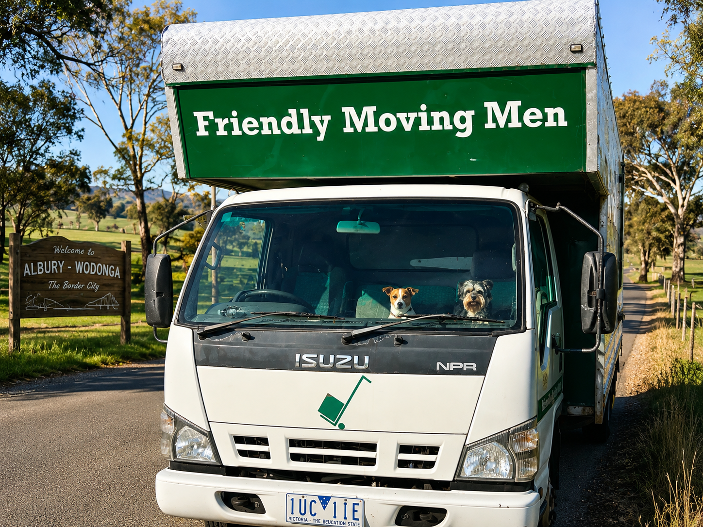 Albury-Wodonga removalists truck by Friendly Moving Men
